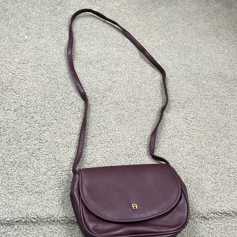 Leather crossbody purse